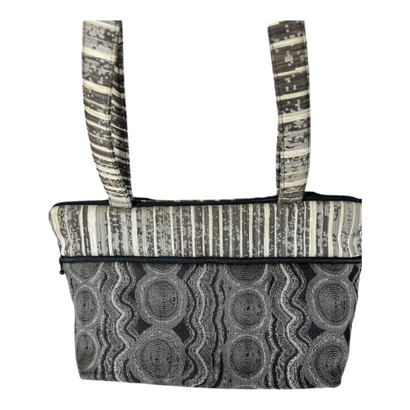 Maruca‎ Fabric Designer Bag in Black & Gray - Picture 1 of 7